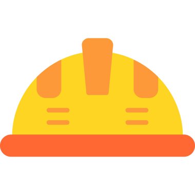 Kask simgesi vektör illüstrasyonu 