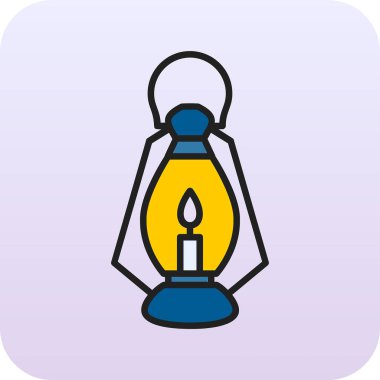 Bir fener ağ simgesinin vektör illüstrasyonu