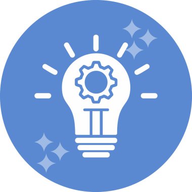 İnovasyon web simgesi basit illüstrasyon 