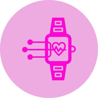 smartwatch simgesi, vektör illüstrasyonu 