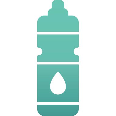 Su şişesi. Web simgesi basit illüstrasyon