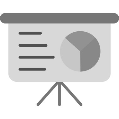 sunum simgesi, vektör illüstrasyonu 