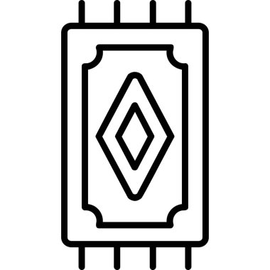 Rug web simgesi, vektör illüstrasyonu              