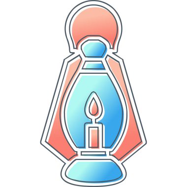 Bir fener ağ simgesinin vektör illüstrasyonu