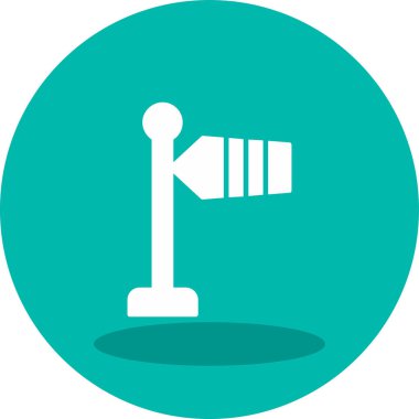 Modern Rüzgar İşareti simgesinin vektör illüstrasyonu                