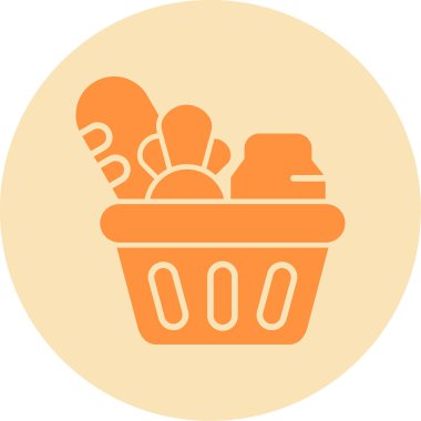 alışveriş sepeti web simgesi, illüstrasyon vektör 