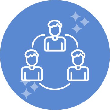 takım çalışması ikon vektör illüstrasyonu 