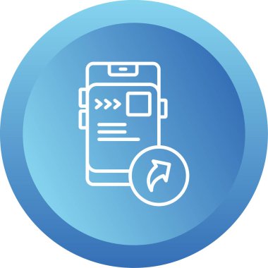 İleri simgesinin vektör illüstrasyonu  