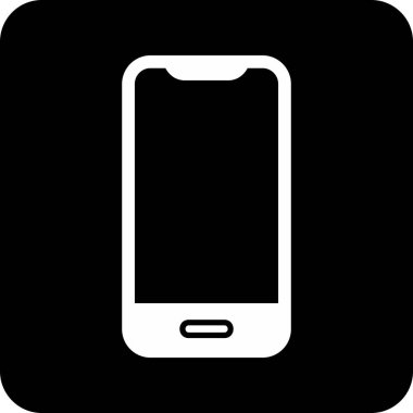 Akıllı telefon. Web simgesi basit illüstrasyon 