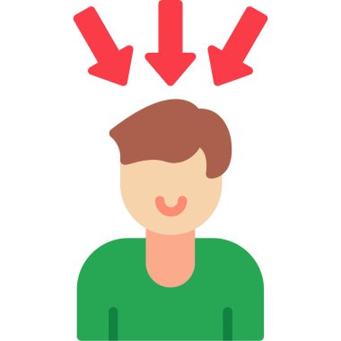 Oklu adam, vektör illüstrasyonu 