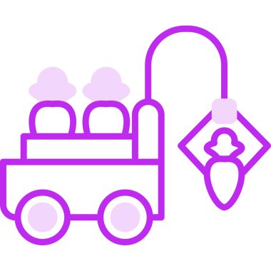 Simge hasat et, basit vektör illüstrasyonu 