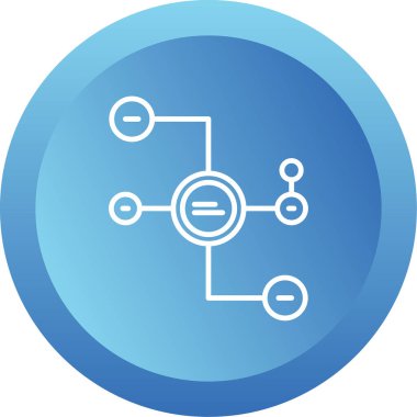 Diyagram web simgesi basit illüstrasyon 