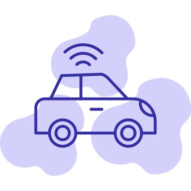 araba web simgesi basit illüstrasyon 