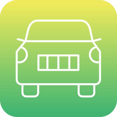 araba web simgesi basit illüstrasyon 