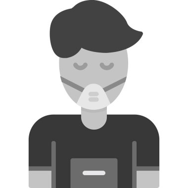 Bir maskenin vektör illüstrasyonu 