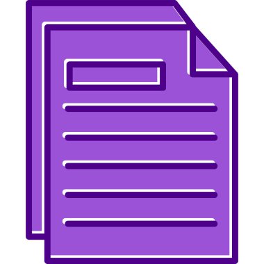 belge web simgesi basit resimleme 