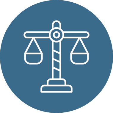 Vektör Tasarımı Adalet Simgesi Biçimi