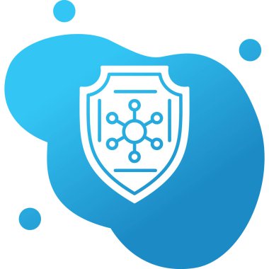 Ağ için koruma kalkanı vektör simgesi 