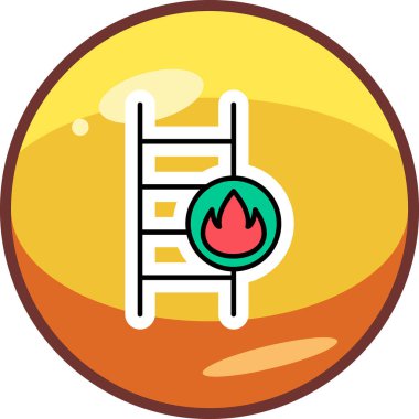 Merdiven simgesi çizimini ateşle                   