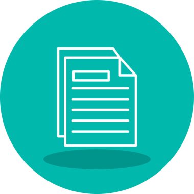 belge web simgesi basit resimleme 