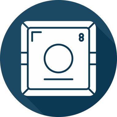 Oxygen modern simgesinin vektör çizimi                      