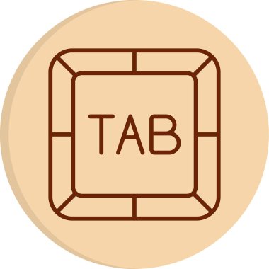 Sekme web simgesi vektör illüstrasyonu