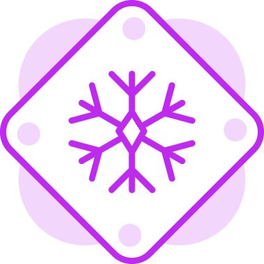 Kar tanesi. Web simgesi basit illüstrasyon 