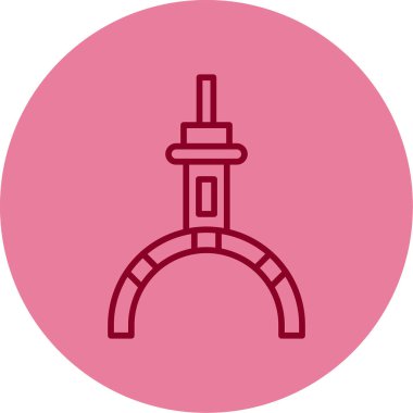 Pençe simgesi, basit vektör illüstrasyonu 