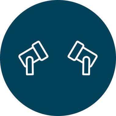 Spotlights modern simgesinin vektör illüstrasyonu                   