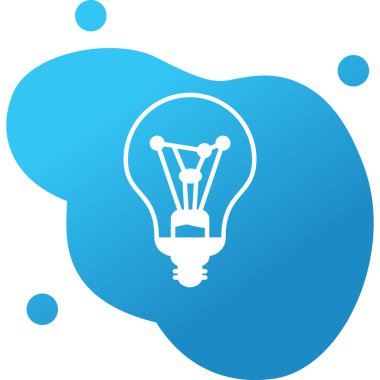 Ampul. Web simgesi basit illüstrasyon