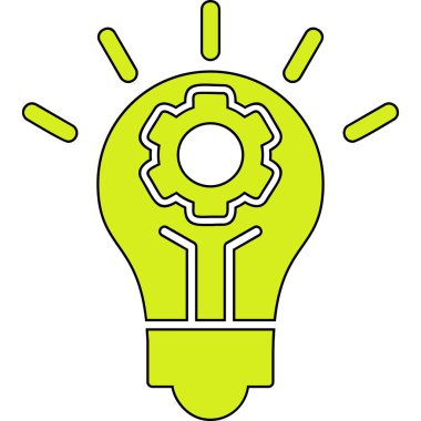 İnovasyon web simgesi basit illüstrasyon 