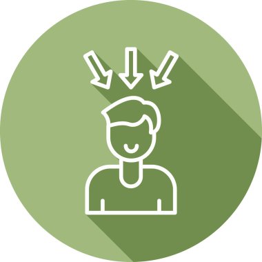 Oklu adam, vektör illüstrasyonu 