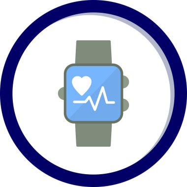 smartwatch simgesi, vektör illüstrasyonu 