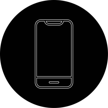 Akıllı telefon. Web simgesi basit illüstrasyon 