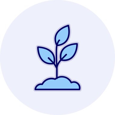 Bitki. Web simgesi basit illüstrasyon 