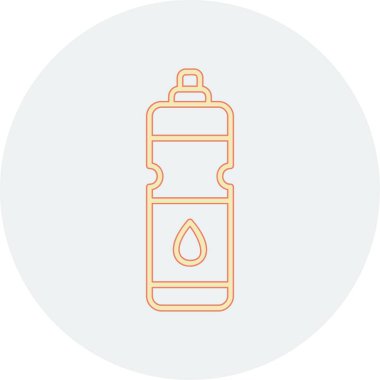 Su şişesi. Web simgesi basit illüstrasyon