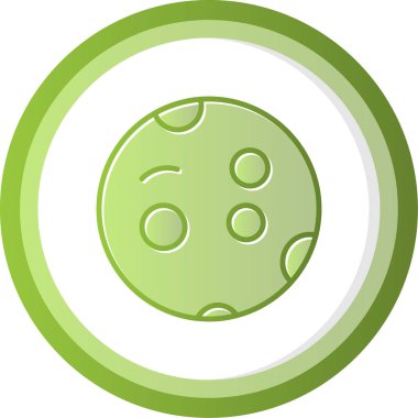 Merkür web simgesi vektör illüstrasyonu