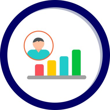 Kariyer Tanıtımı web simgesi vektör illüstrasyonu