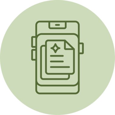 belge web simgesi basit resimleme 