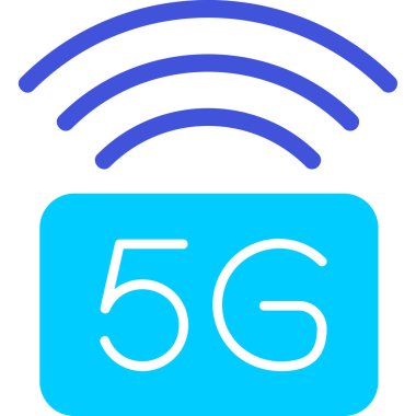 5g wifi sinyali, simge vektör illüstrasyonu