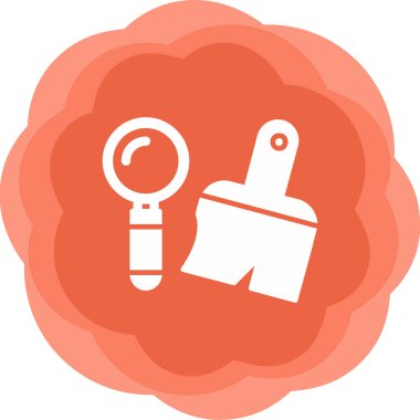 Arkeoloji araçları simgesi, vektör illüstrasyonu