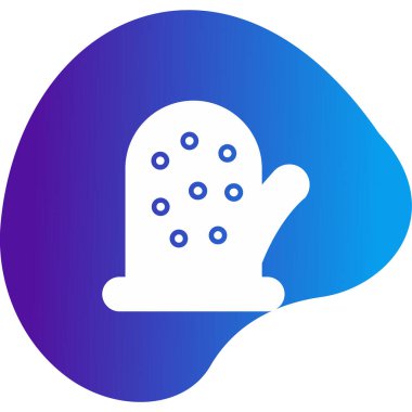 Bebek eldiveni. Web simgesi vektör illüstrasyonu