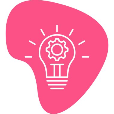 İnovasyon web simgesi basit illüstrasyon 