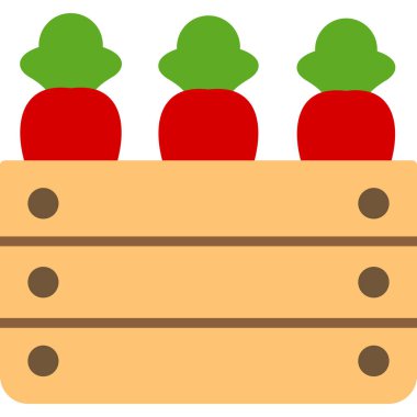 Simge hasat et, basit vektör illüstrasyonu 