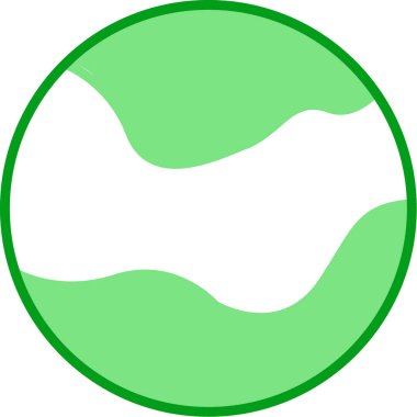 Küre simgesi, vektör illüstrasyonu. Top sembolü