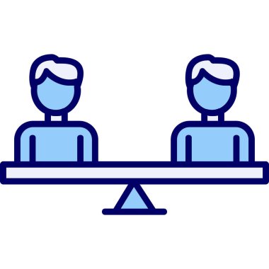 Modern Eşitlik simgesinin vektör illüstrasyonu                