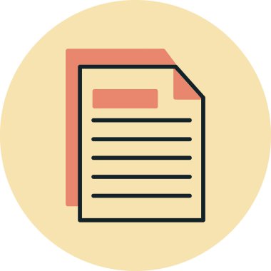 belge web simgesi basit resimleme 