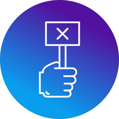 Yanlış simgenin vektör illüstrasyonu 