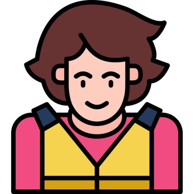 Kanocu adam. Web simgesi basit illüstrasyon