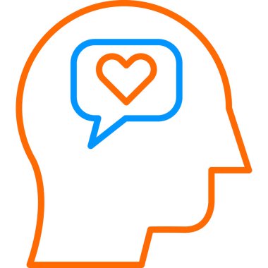 Empati web simgesi vektör çizimi